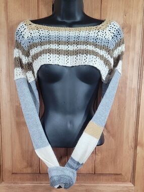 Open Knit Sweater Shrug